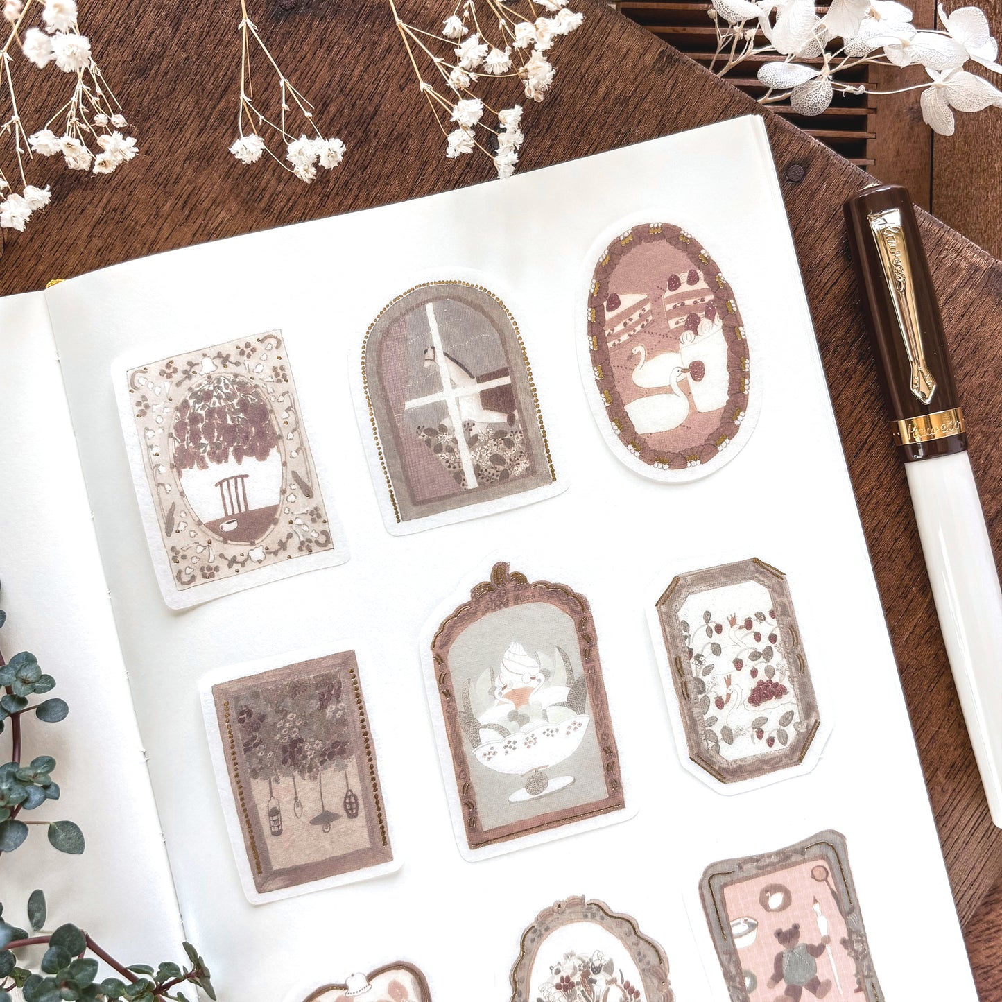 トビマツショウイチロウ / フレークシール「箔入りframe」