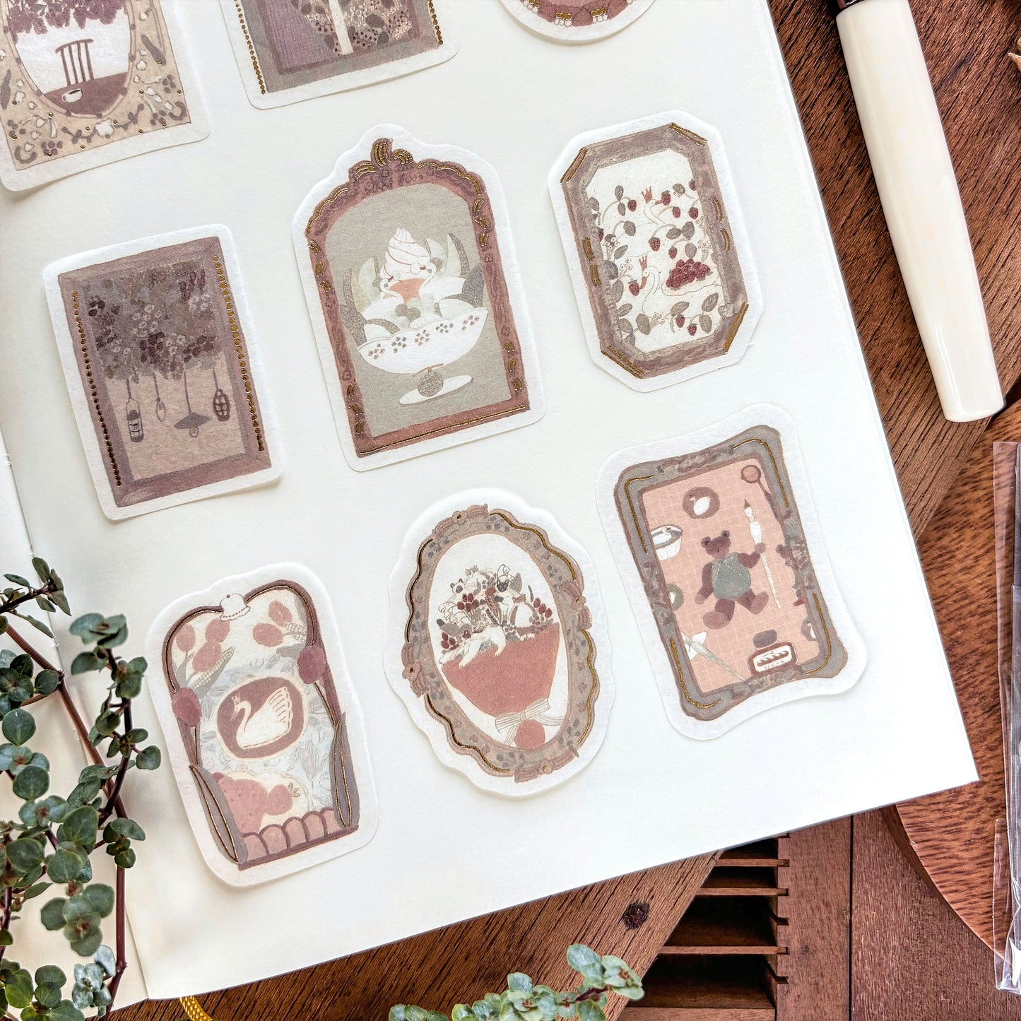 トビマツショウイチロウ / フレークシール「箔入りframe」