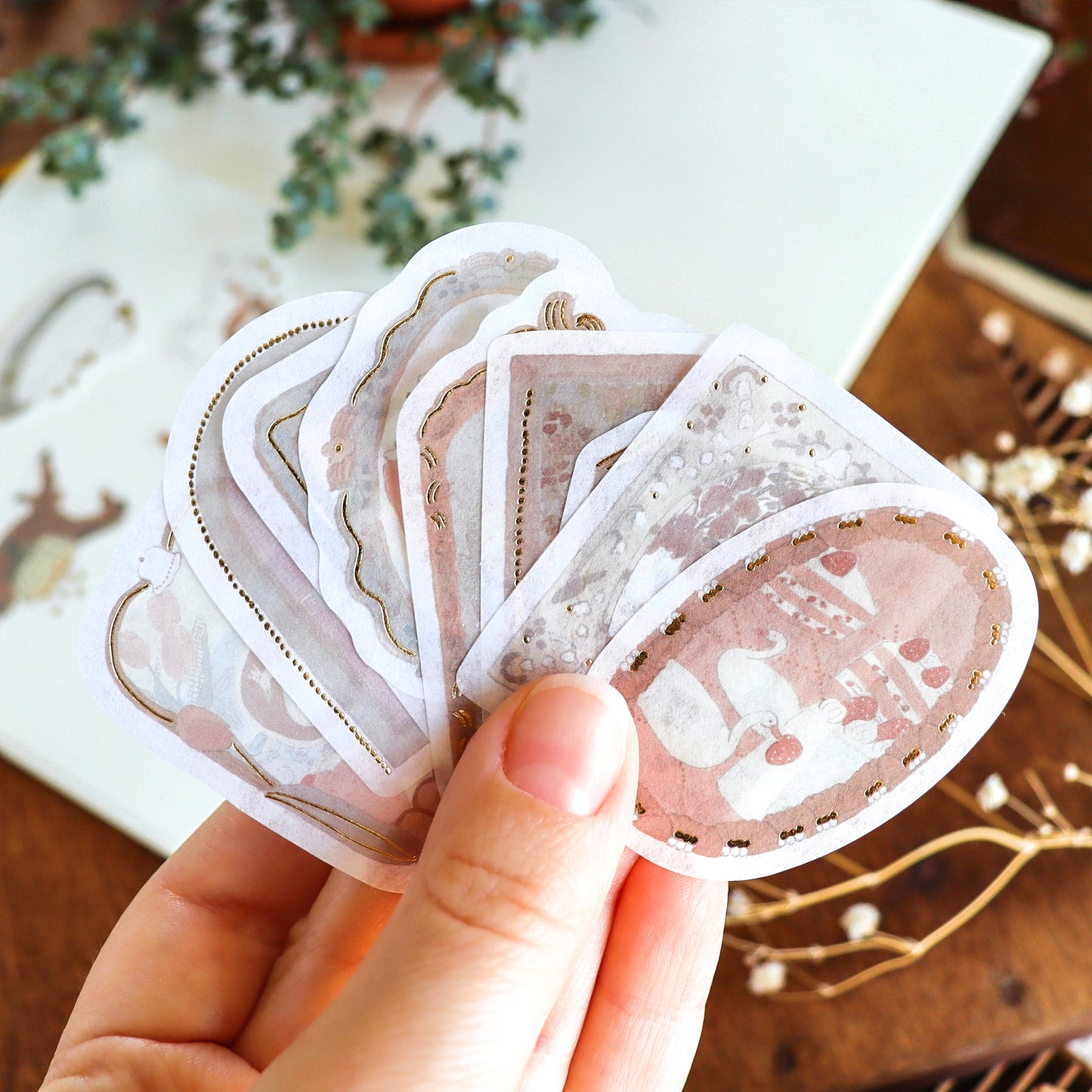 トビマツショウイチロウ / フレークシール「箔入りframe」