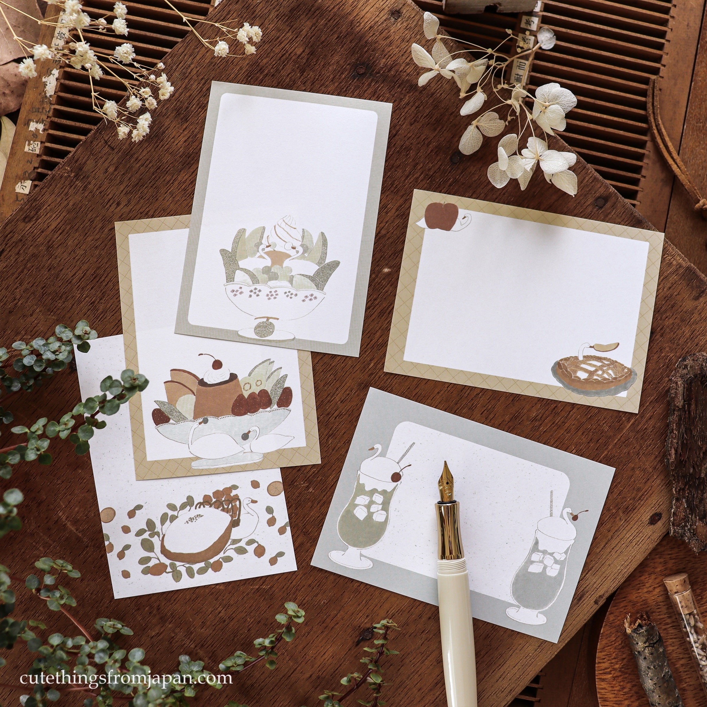 Shoichiro Tobimatsu / Memo Pad - Swan & Dessert