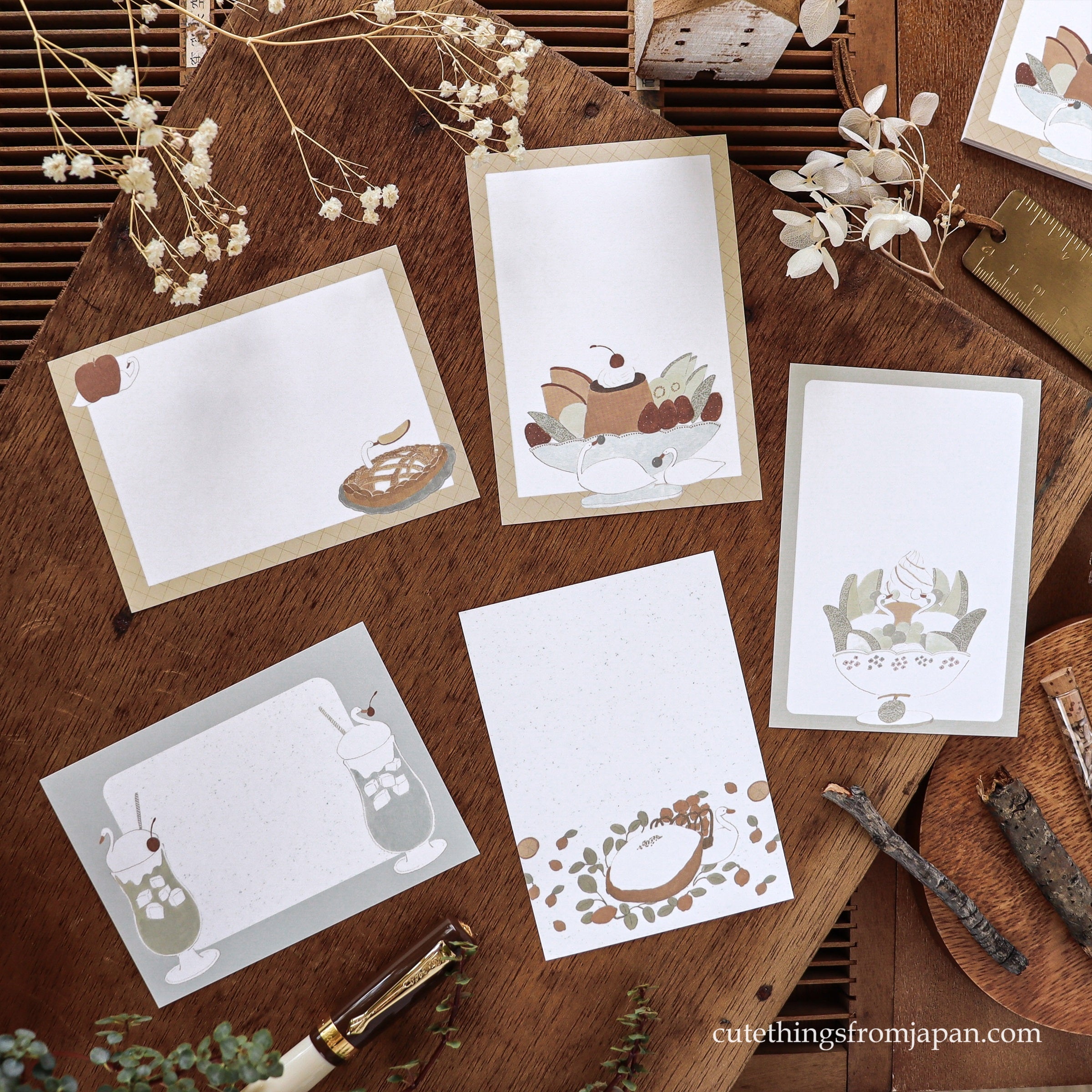 Shoichiro Tobimatsu / Memo Pad - Swan & Dessert