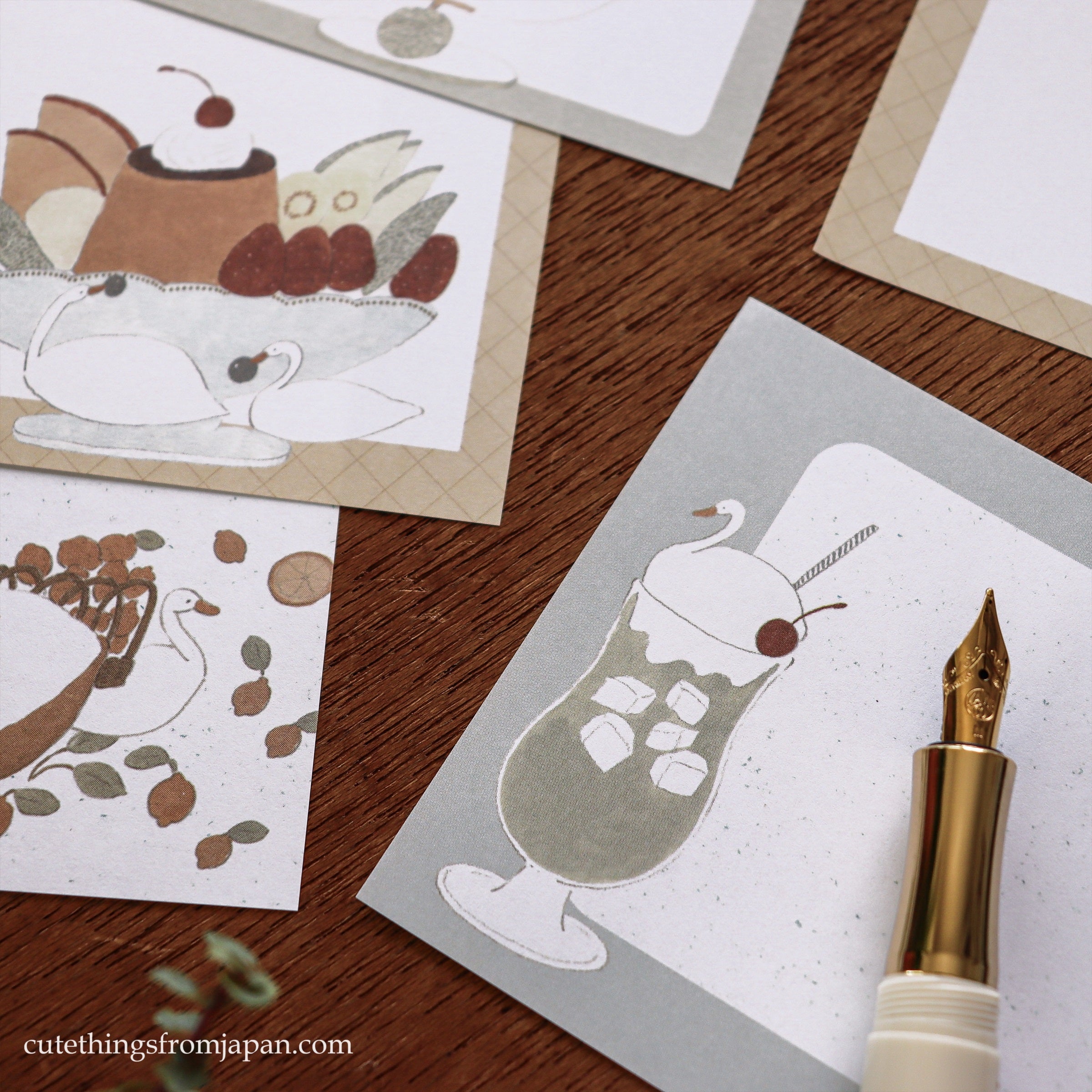 Shoichiro Tobimatsu / Memo Pad - Swan & Dessert
