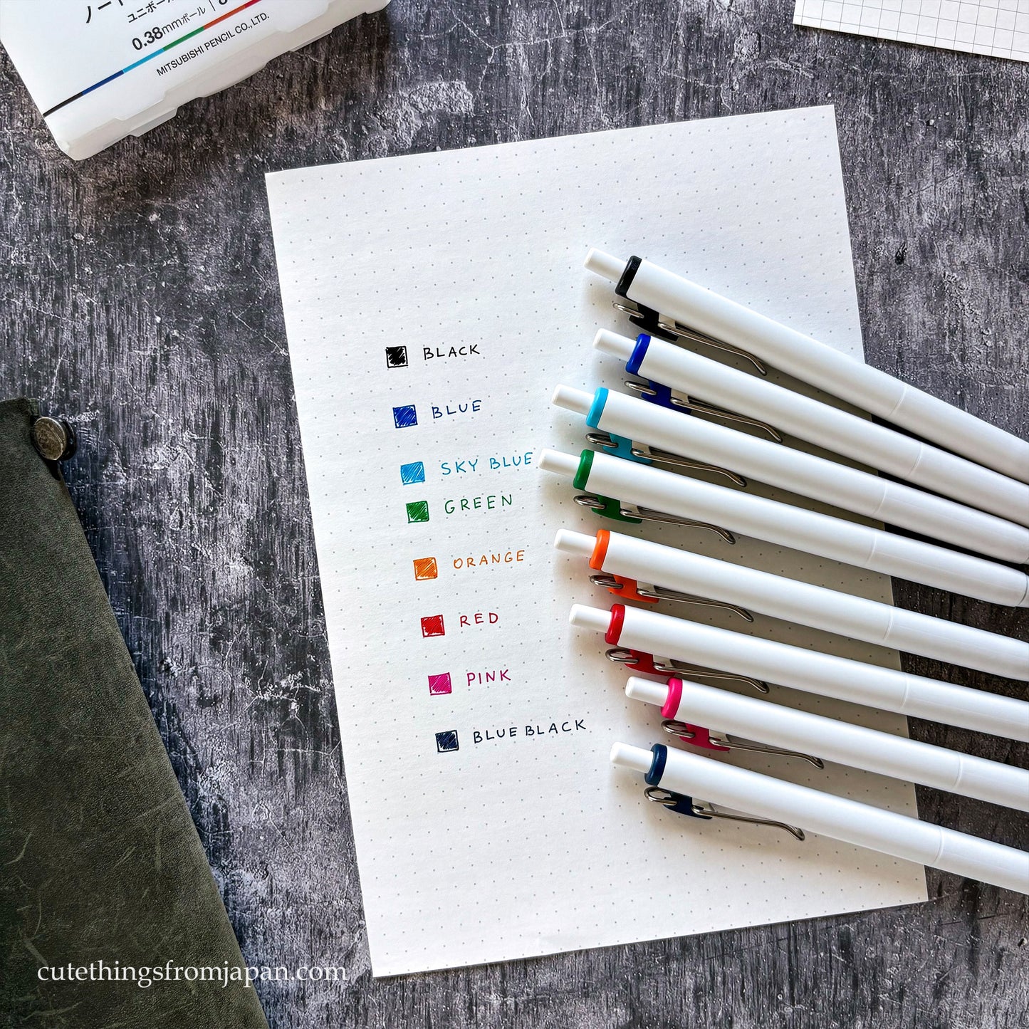 Uni-ball One - Basic (8 Colors / 0.5mm)
