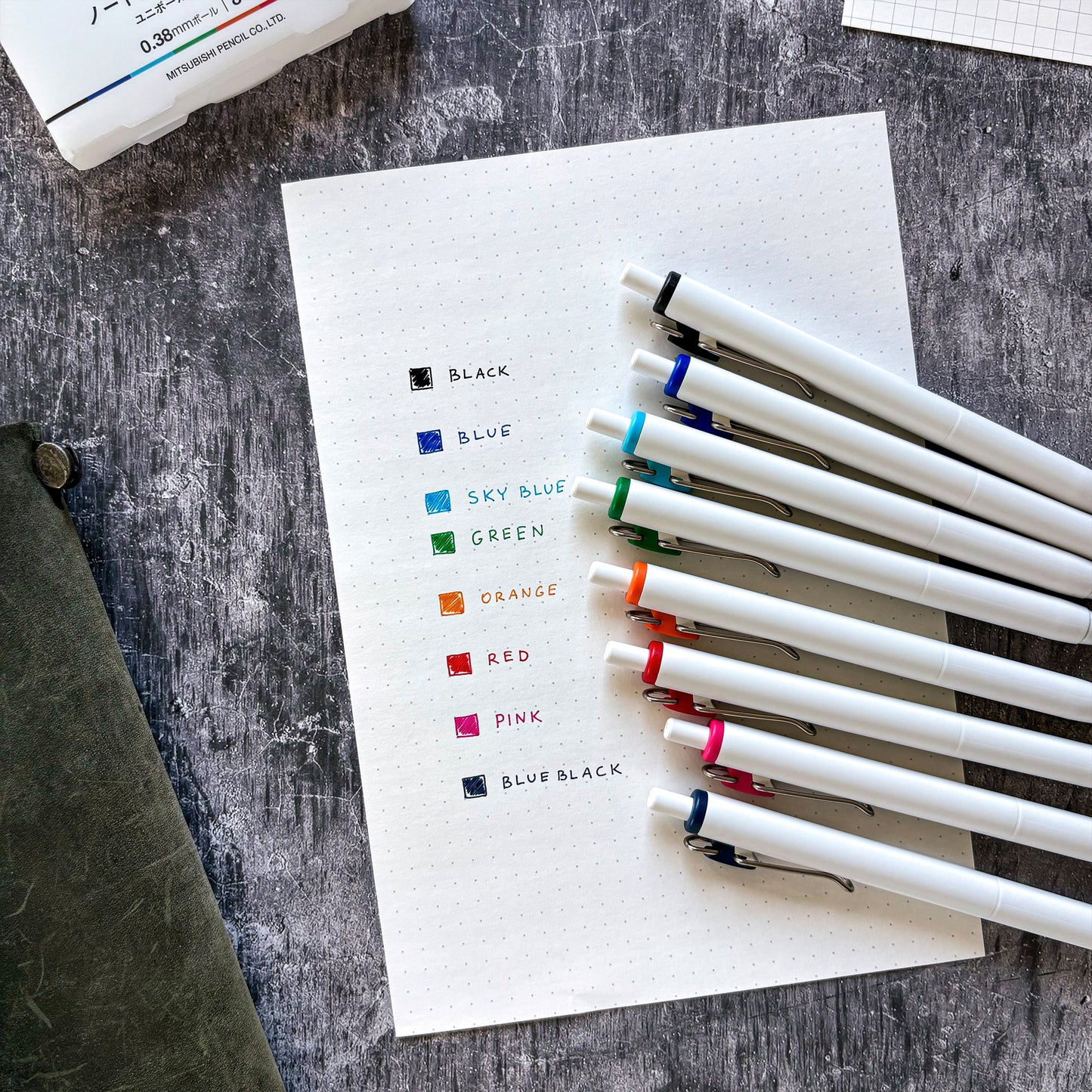 Uni-ball One - Basic (8 Colors / 0.5mm)