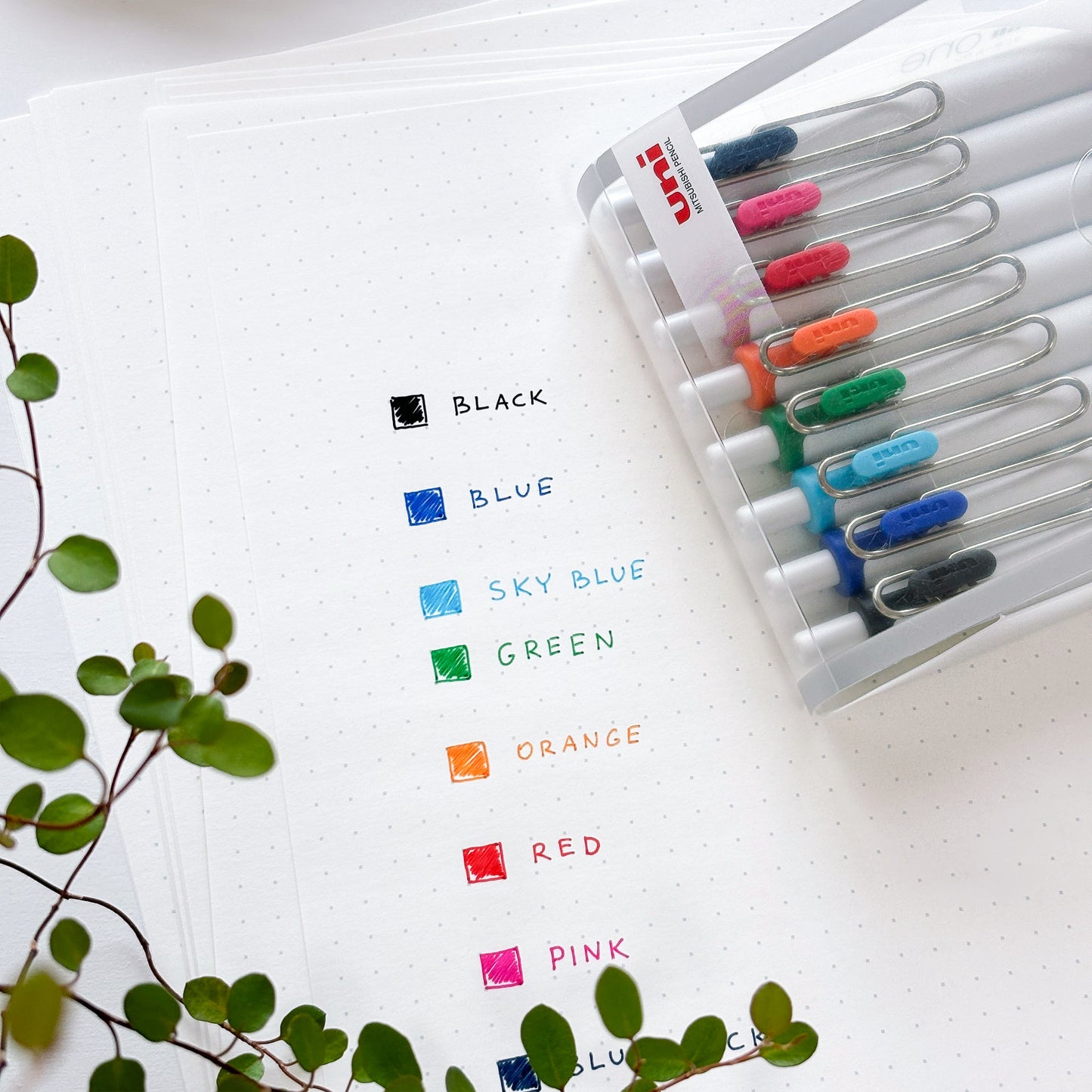 Uni-ball One - Basic (8 Colors / 0.5mm)