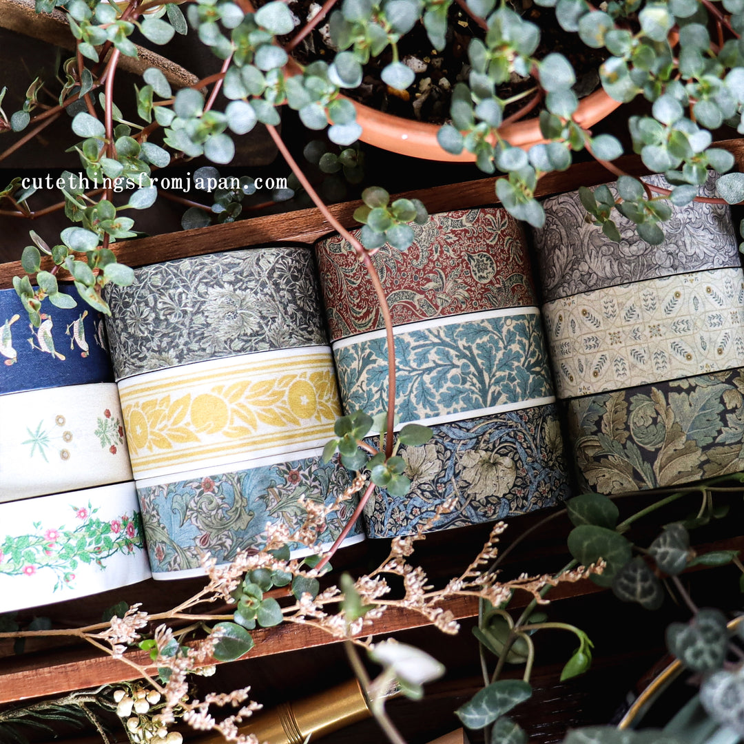 William Morris Washi Tape - Pure Bachelors Button Stone/Linen