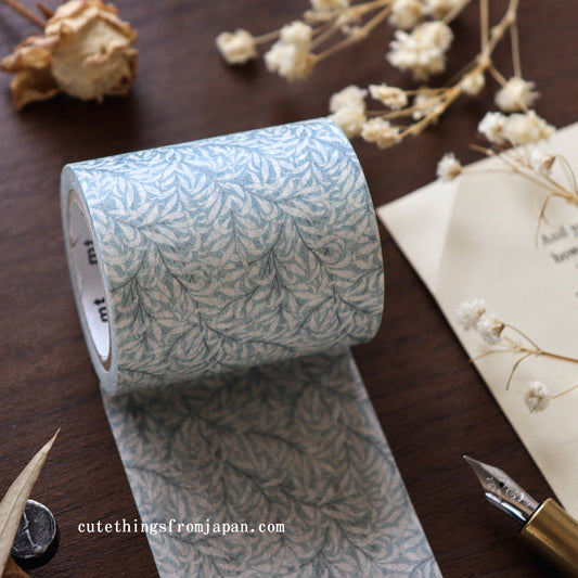 William Morris x mt Washi Tape - Pure Willow Boughs Eggshell/Chalk