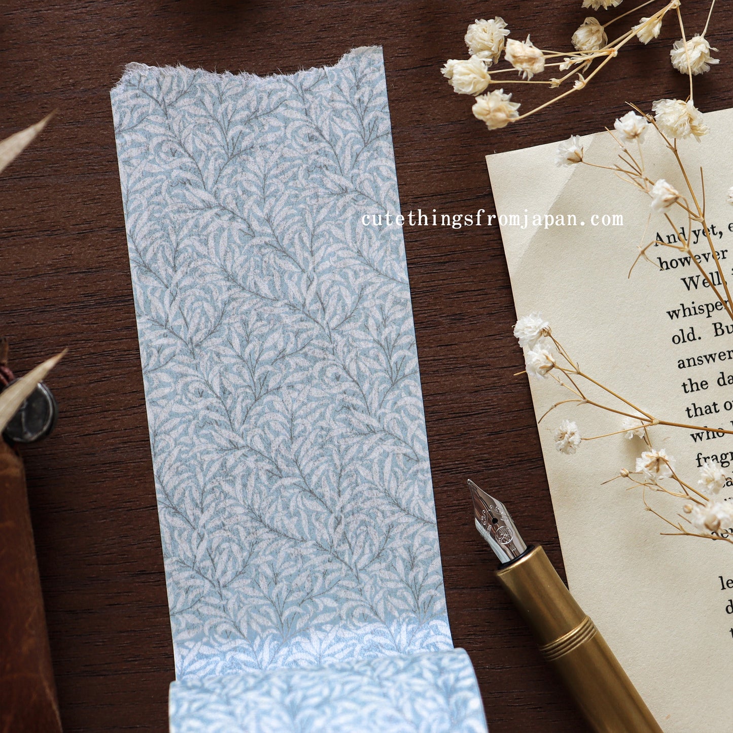 William Morris x mt Washi Tape - Pure Willow Boughs Eggshell/Chalk