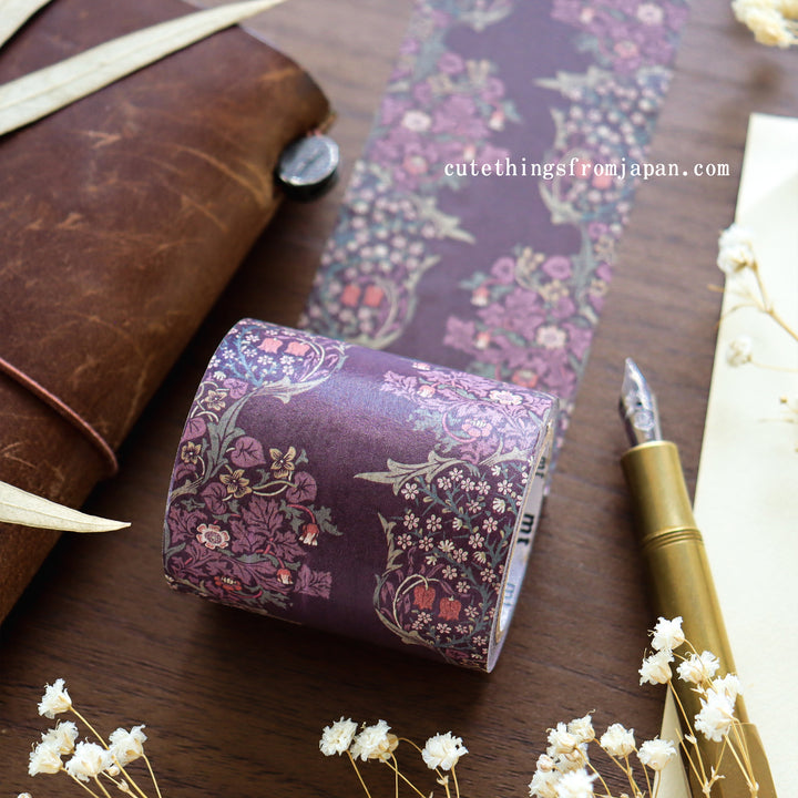 William Morris Washi Tape - Blackthorn