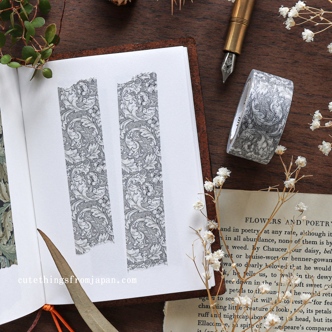 William Morris Washi Tape - Pure Bachelors Button Stone/Linen