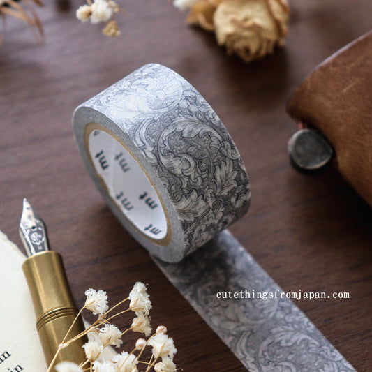 William Morris x mt Washi Tape - Pure Bachelors Button Stone/Linen