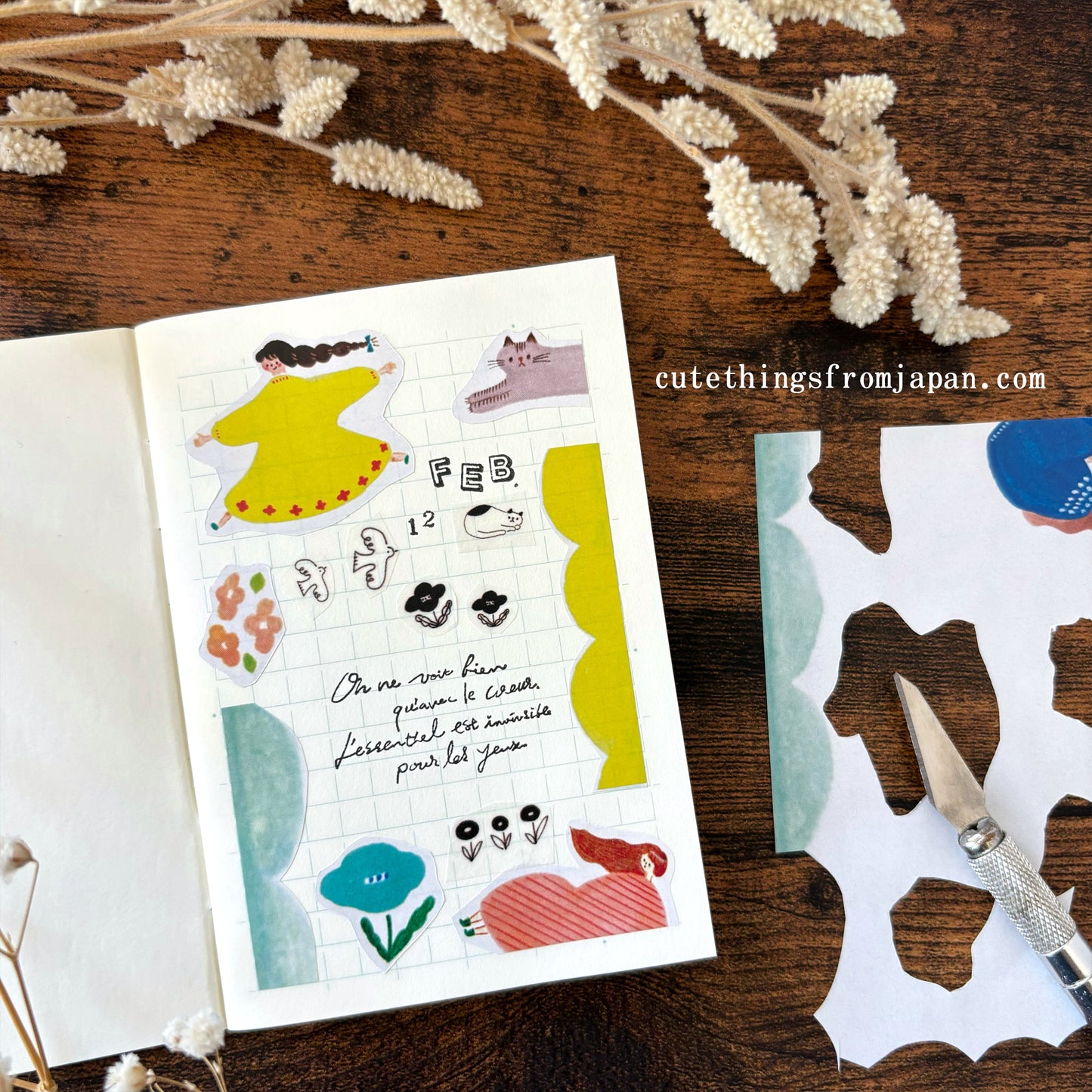 cotori cotori Wrapping Paper Set - Happy Girls (A4)