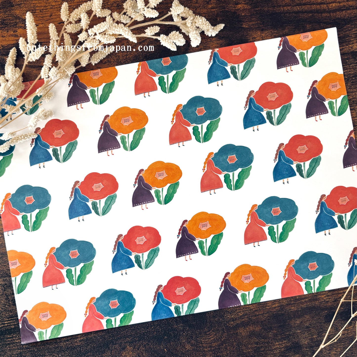 cotori cotori Wrapping Paper Set - Botanical (A4)