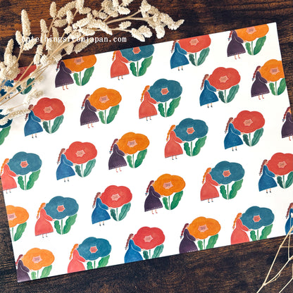 cotori cotori Wrapping Paper Set - Botanical (A4)