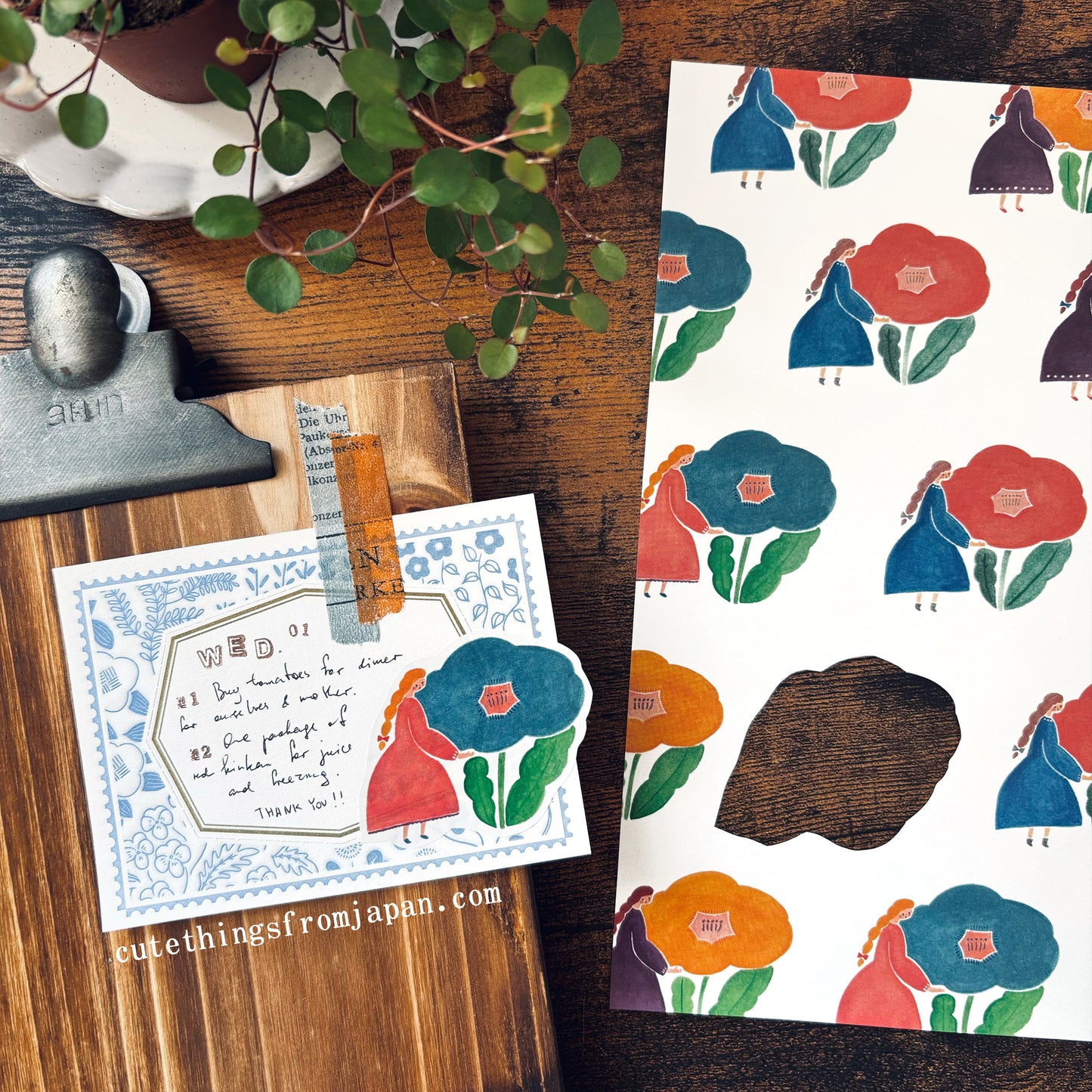 cotori cotori Wrapping Paper Set - Botanical (A4)