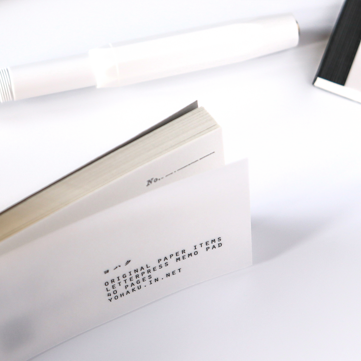 Yohaku / Letter Press Label Book - Nostalgic Gray