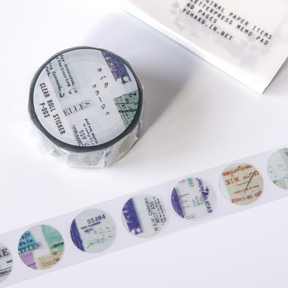 Yohaku / Clear Sticker Roll - Collage