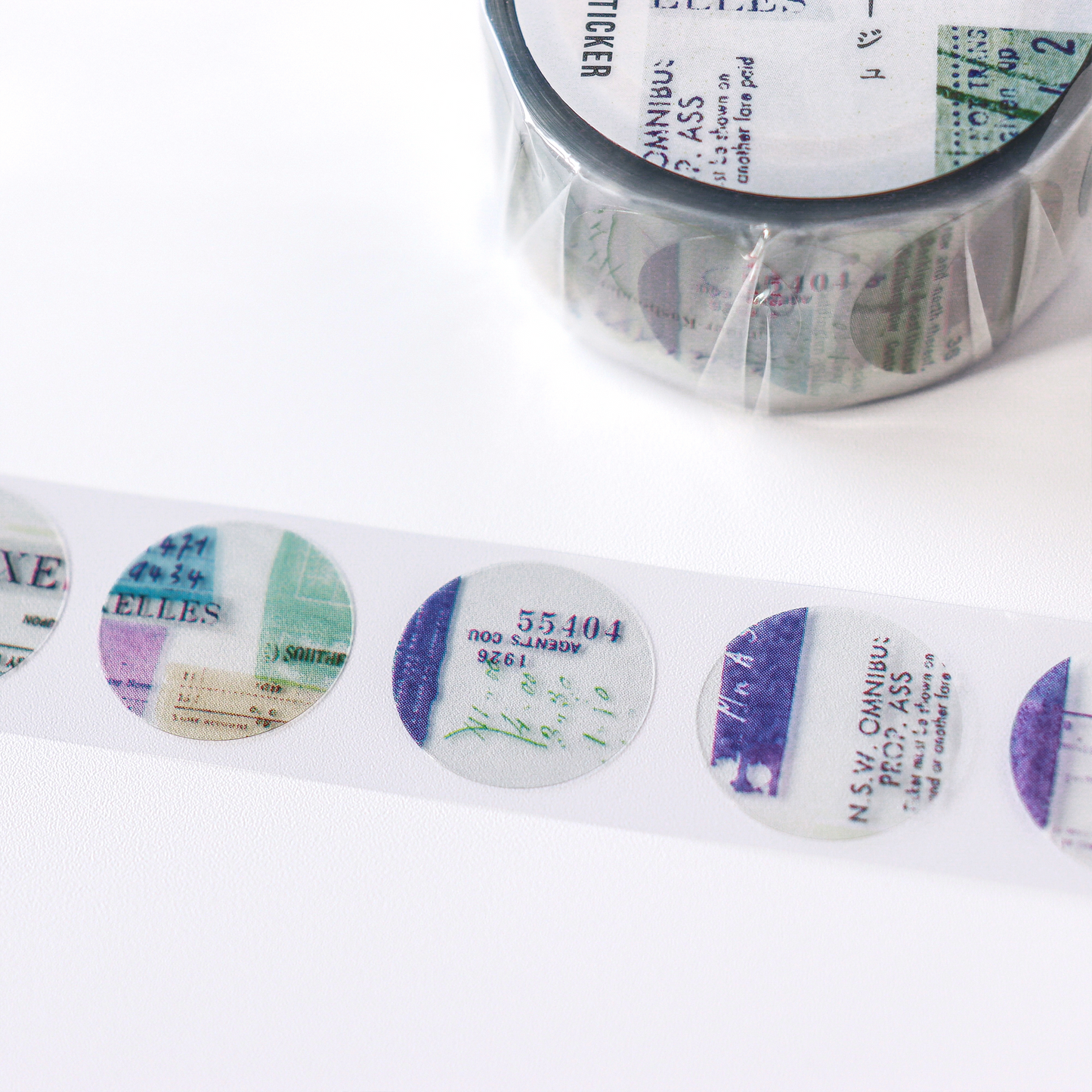 Yohaku / Clear Sticker Roll - Collage