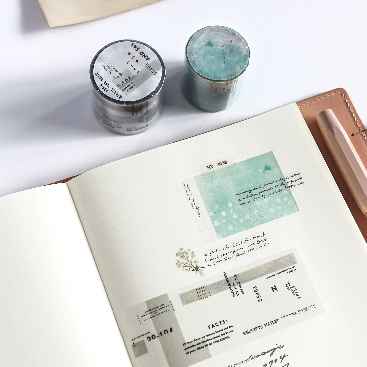 Yohaku / Roll Tracing Paper Sticky Note - Diary