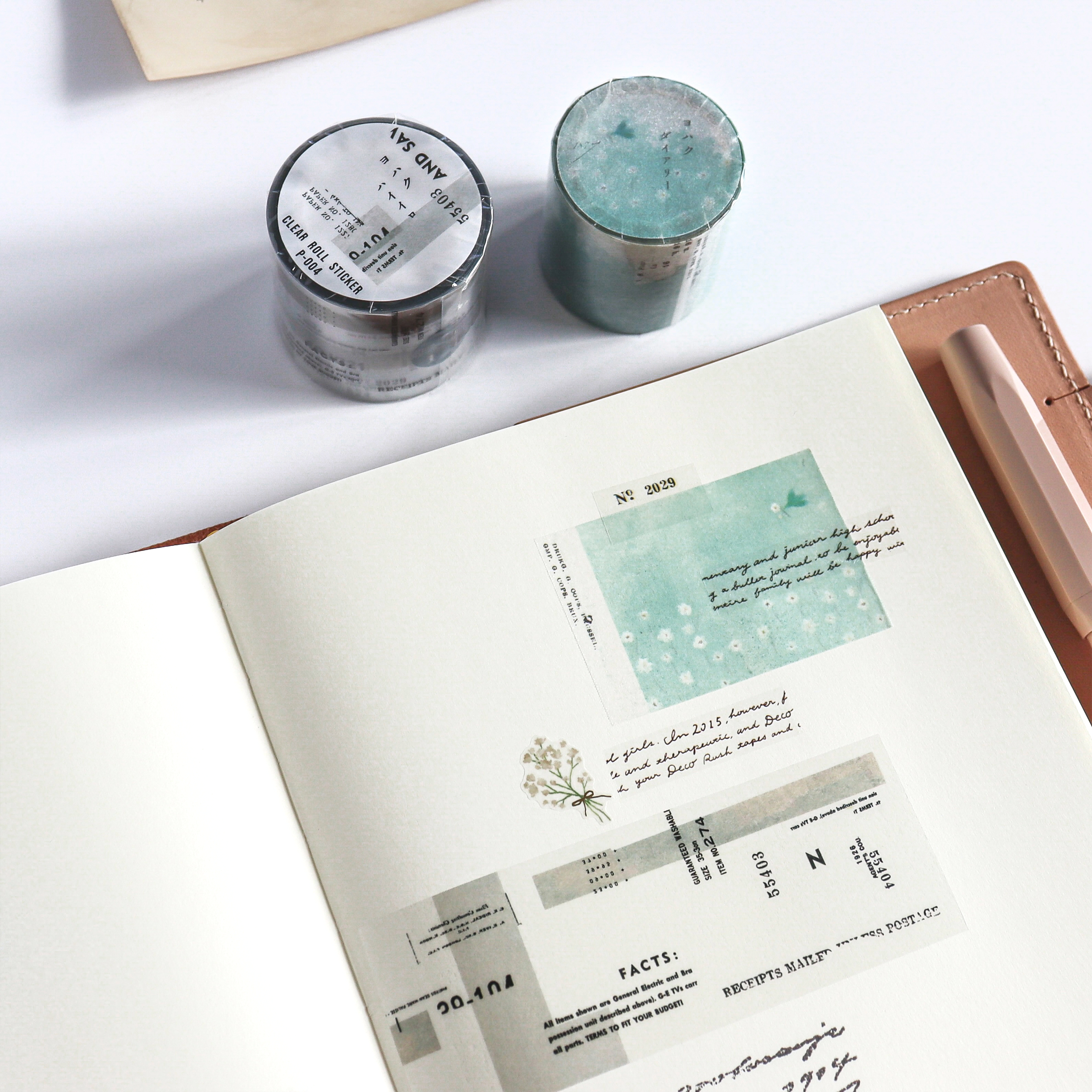 Yohaku / Roll Tracing Paper Sticky Note - Diary