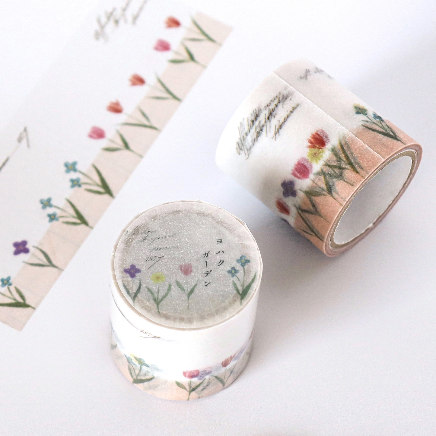 Yohaku Roll Tracing Paper Sticky Note - Garden