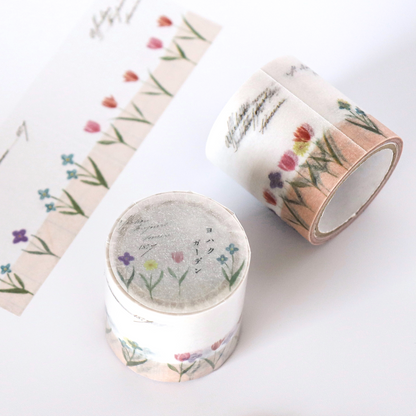 Yohaku Roll Tracing Paper Sticky Note - Garden