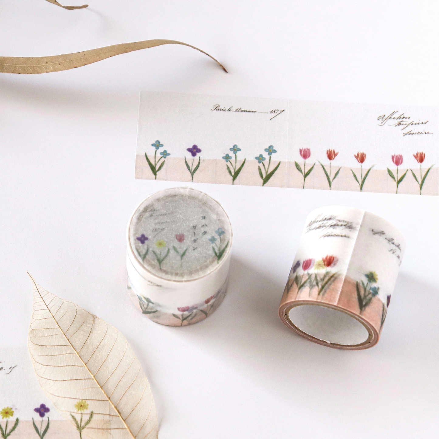 Yohaku Roll Tracing Paper Sticky Note - Garden