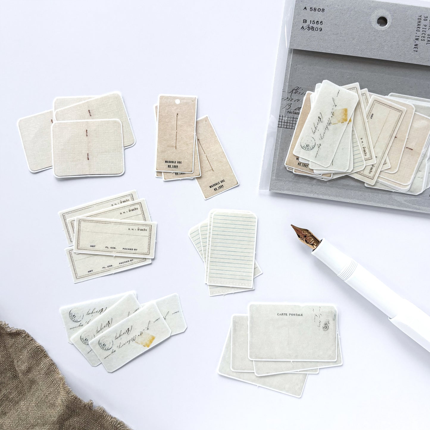 Yohaku / Flake Stickers - Vintage