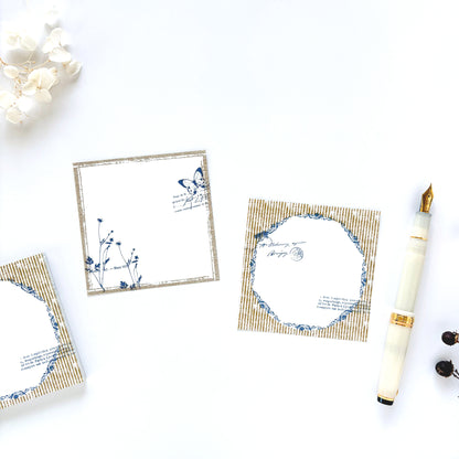 Yohaku / Square Memo Pad - Memory (2 designs)