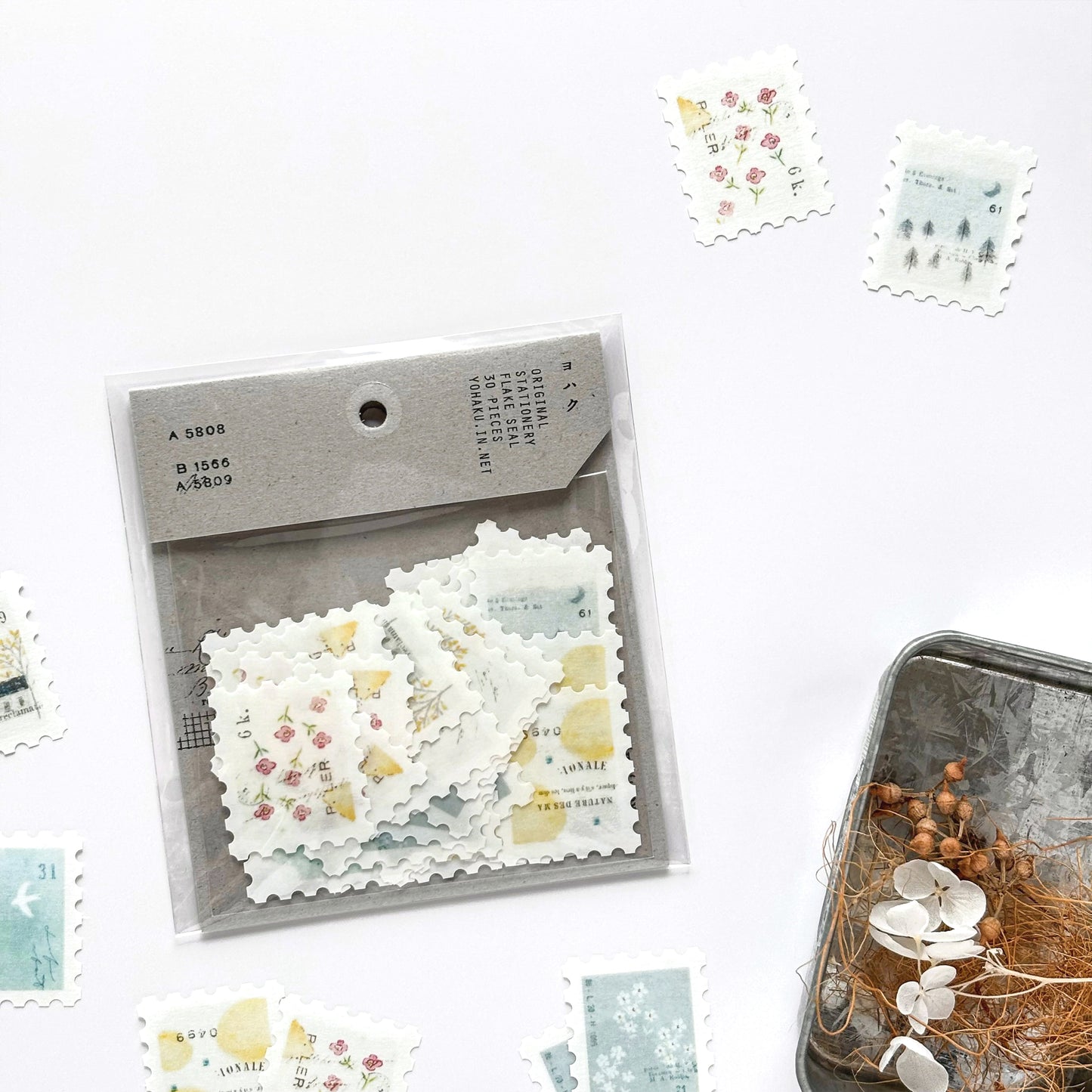 Yohaku / Flake Stickers - Letter