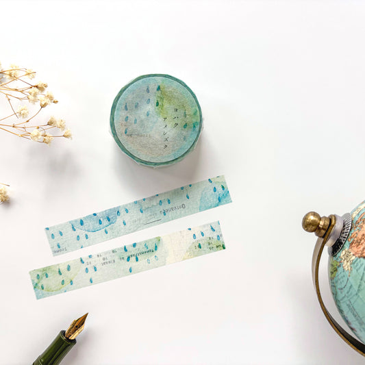 Yohaku / Washi Tape - Rain Drops