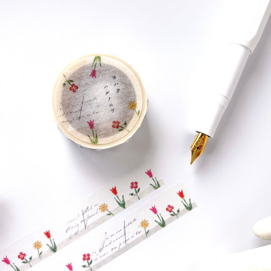 Yohaku / Washi Tape - Spring Garden