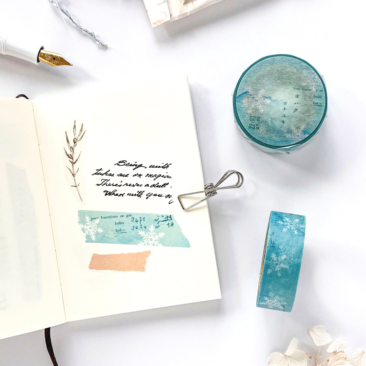 Yohaku / Washi Tape - Snow Flakes