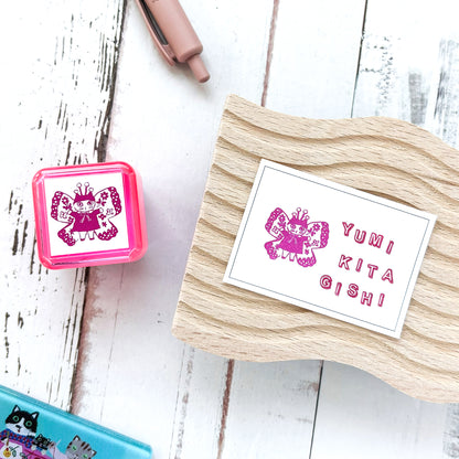 Yumi Kitagishi Rubber Stamp - Cat Fairy