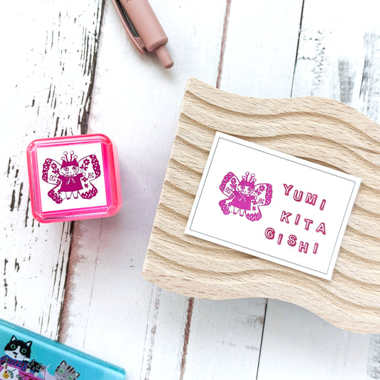 Yumi Kitagishi Rubber Stamp - Cat Fairy