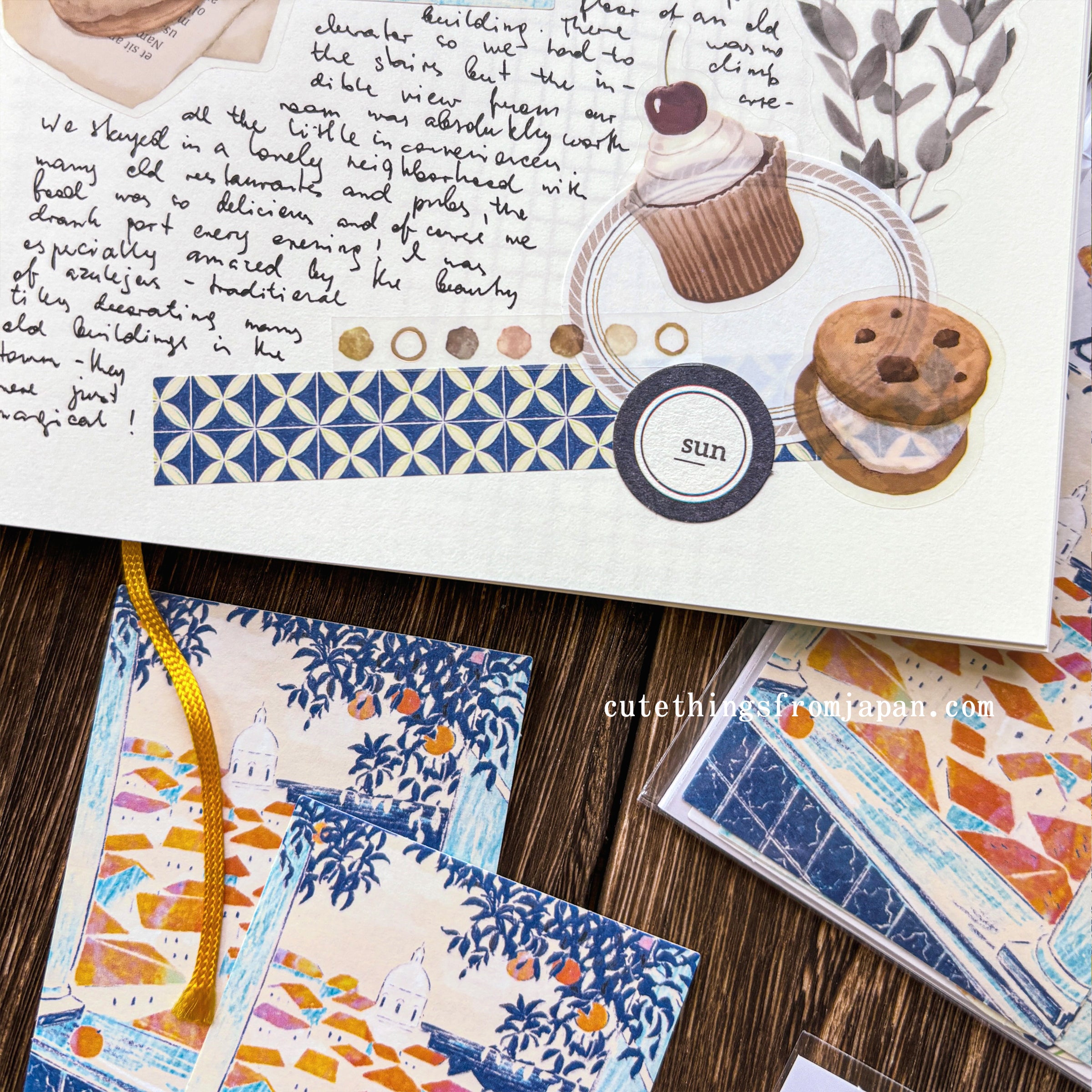 Yuka Takamaru Collage Stickers Set - Light Green