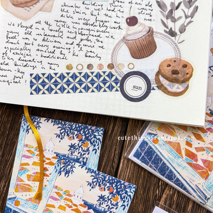 Yuka Takamaru Collage Stickers Set - Green