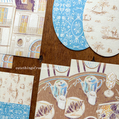 Yuka Takamaru Collage Stickers Set - Beige