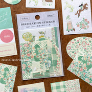 Yuka Takamaru Collage Stickers Set - Light Green