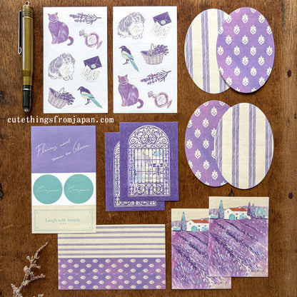 Yuka Takamaru Collage Stickers Set - Purple