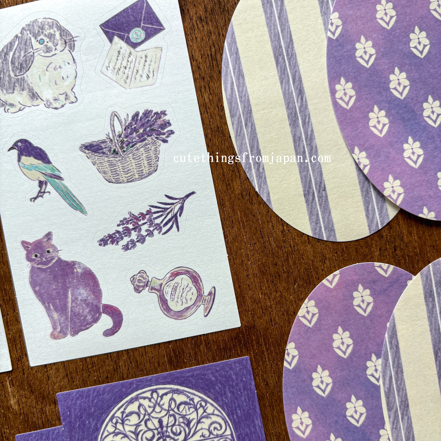 Yuka Takamaru Collage Stickers Set - Purple