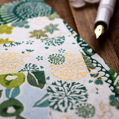 Last Stock Yuzen Origami Paper Set - Green