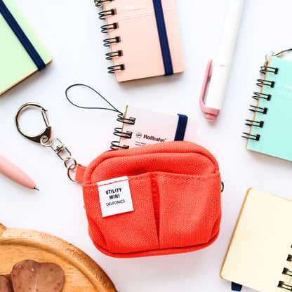 Delfonics / Rollbahn Spiral Micro Notebook - Clear Pink