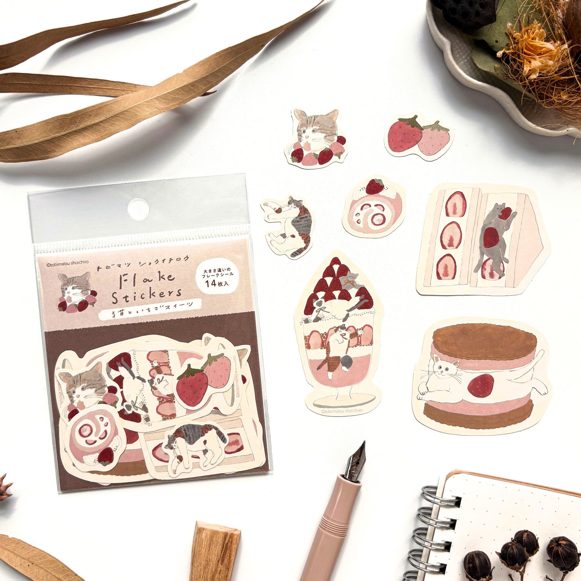 [Limited Edition] Shoichiro Tobimatsu / Flake Stickers - Sweets