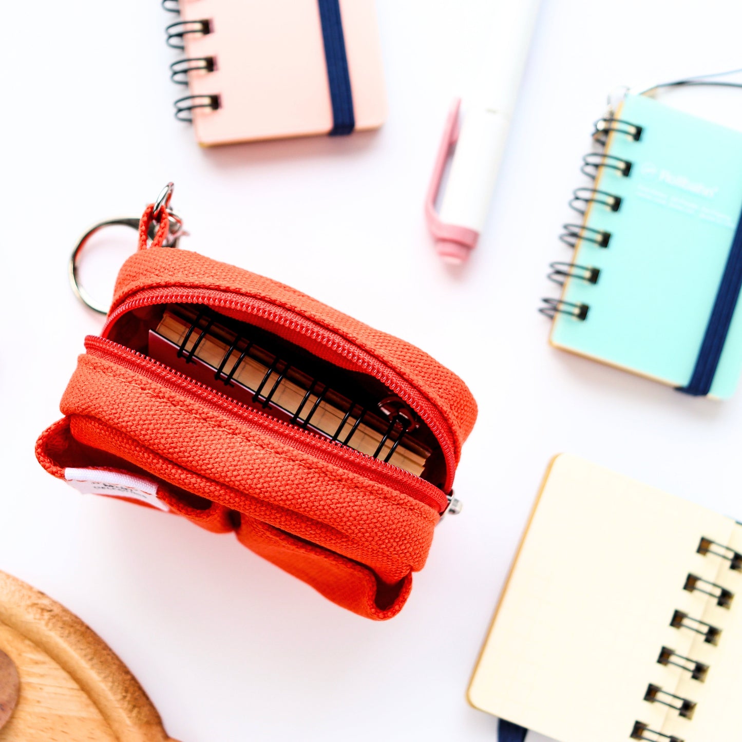 Delfonics / Rollbahn Spiral Micro Notebook - Clear Pink