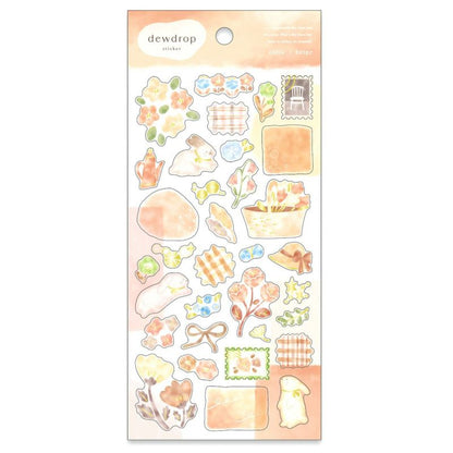 Mind Wave / Dewdrop Stickers - Bunny & Flowers