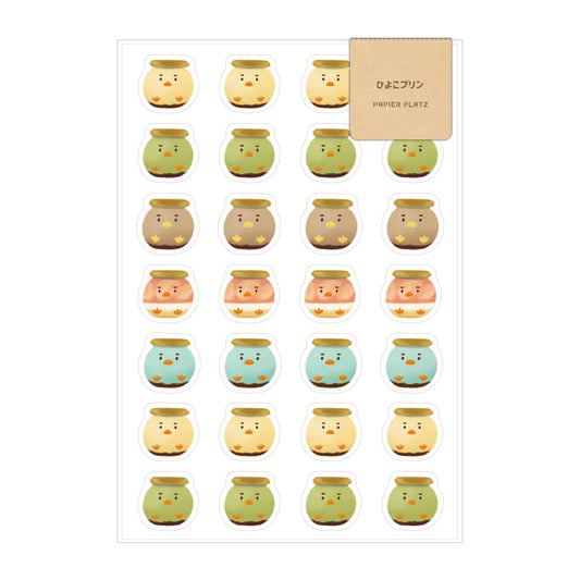 Okawari Stickers - Chicken x Pudding