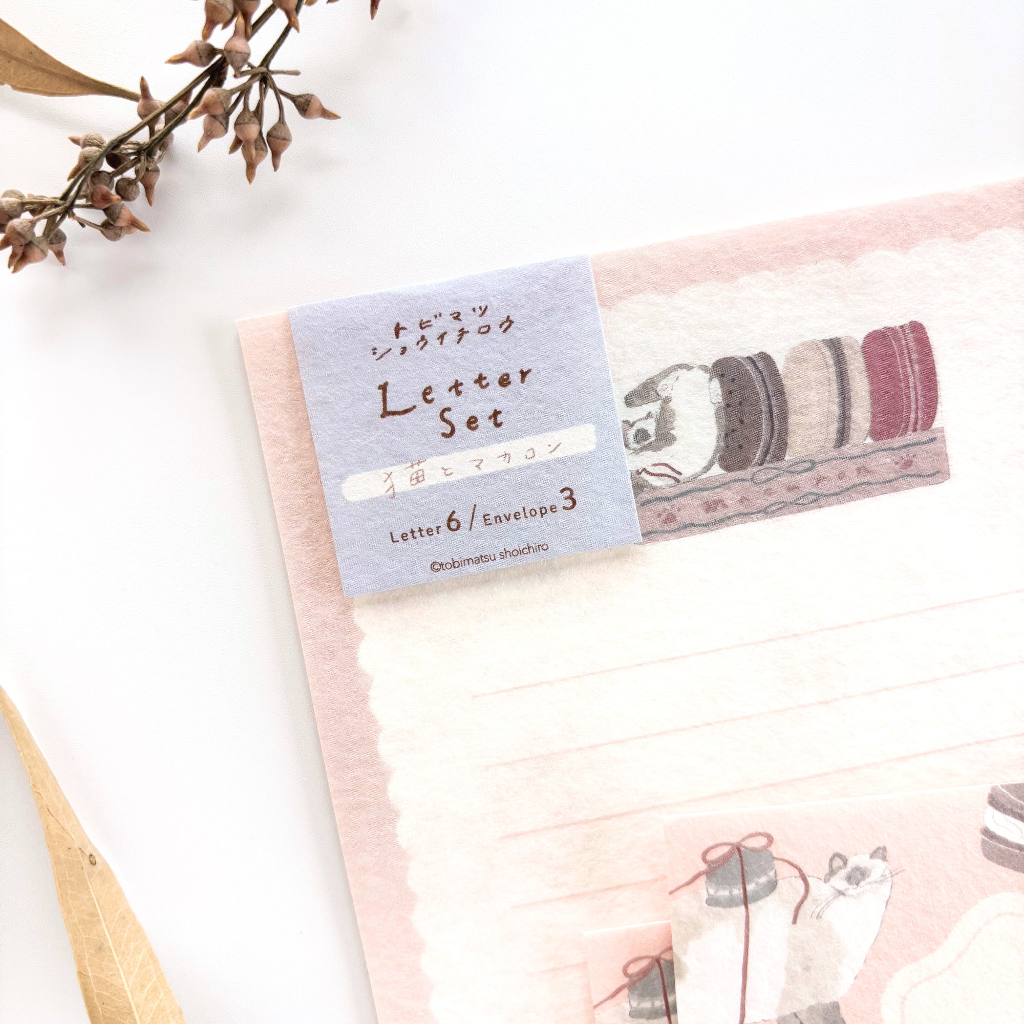 [Limited Edition] Shoichiro Tobimatsu / Letter Set (落水紙) - Macaron