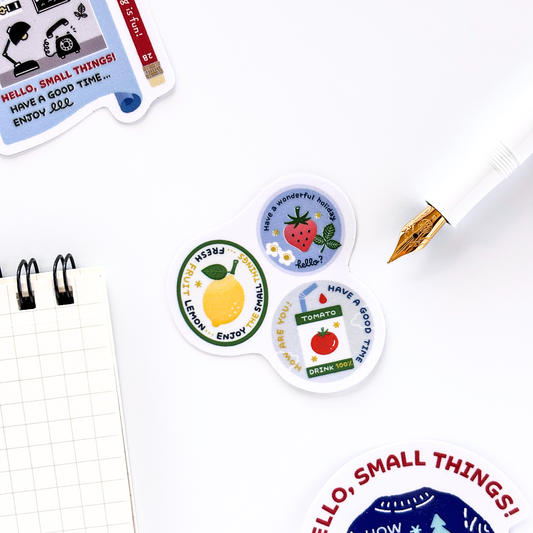 [Limited Edition] eric / Vinyl Sticker - Fruits & Veggie