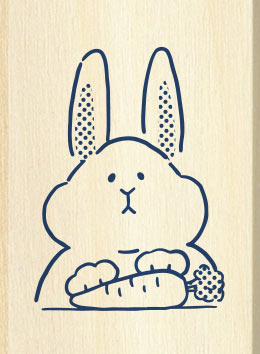 Rubber Stamp - Hungry Bunny